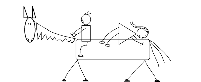 Illustration: Reittherapie